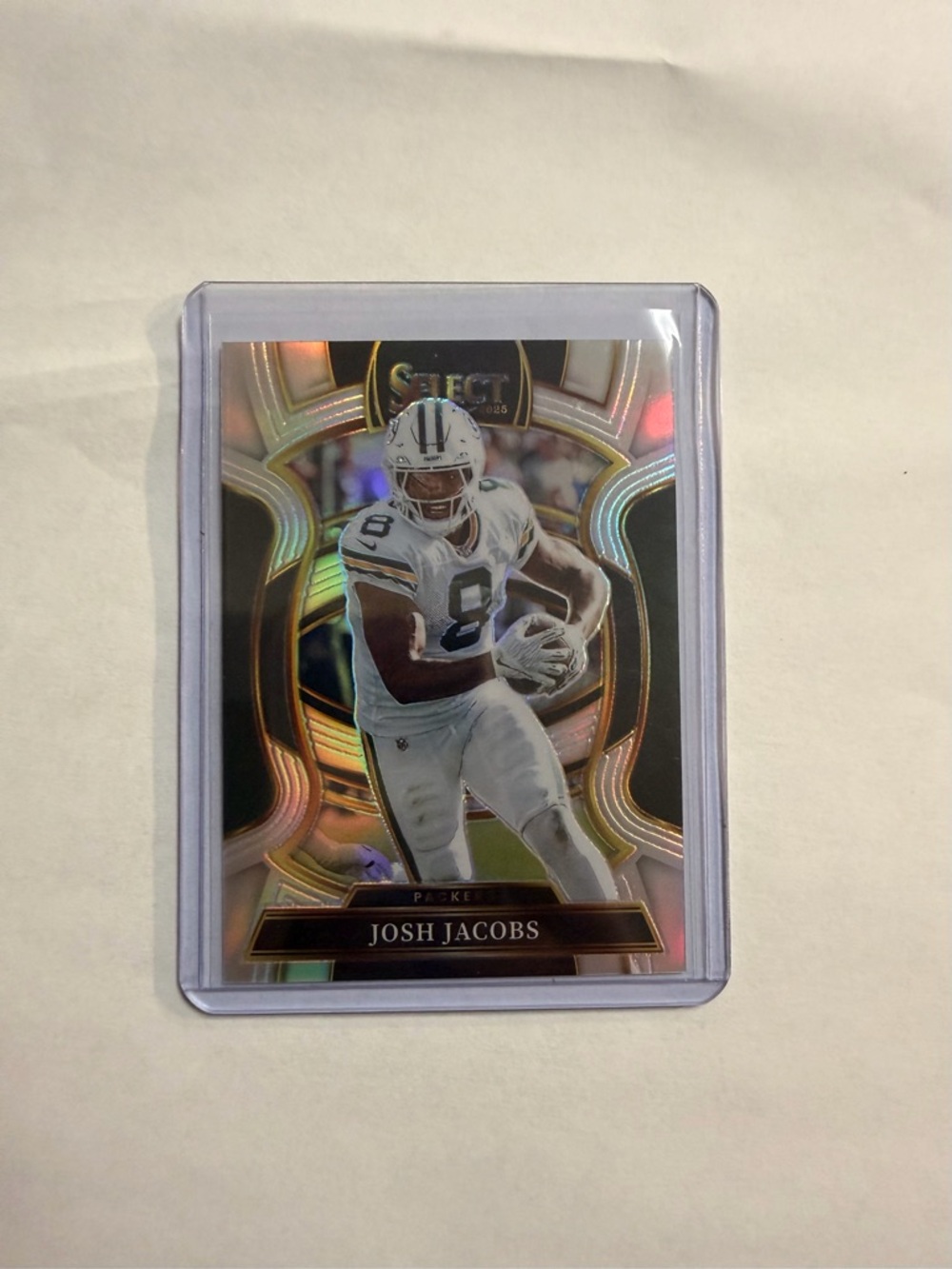 🔥Panini Green White Gold Josh Jacobs Packers Card